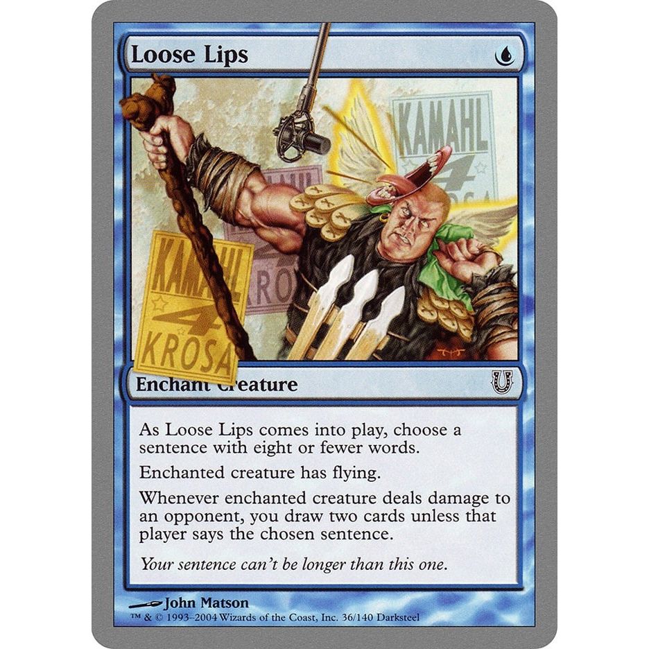 Image for Loose Lips (36) (UNH) - Magic: The Gathering
