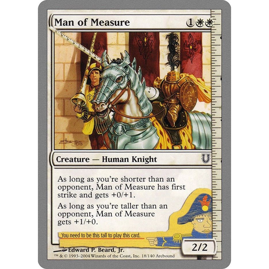 Image for Man of Measure (18) (UNH) - Magic: The Gathering