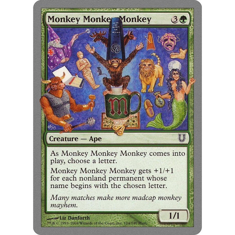 Image for Monkey Monkey Monkey (104) (UNH) - Magic: The Gathering
