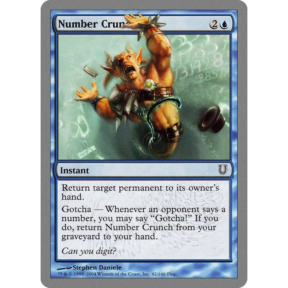 Image for Number Crunch (42) (UNH) - Magic: The Gathering