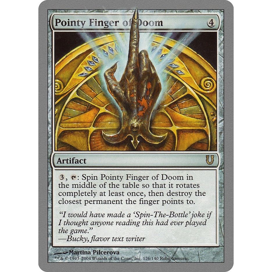 Image for Pointy Finger of Doom (126) (UNH) - Magic: The Gathering