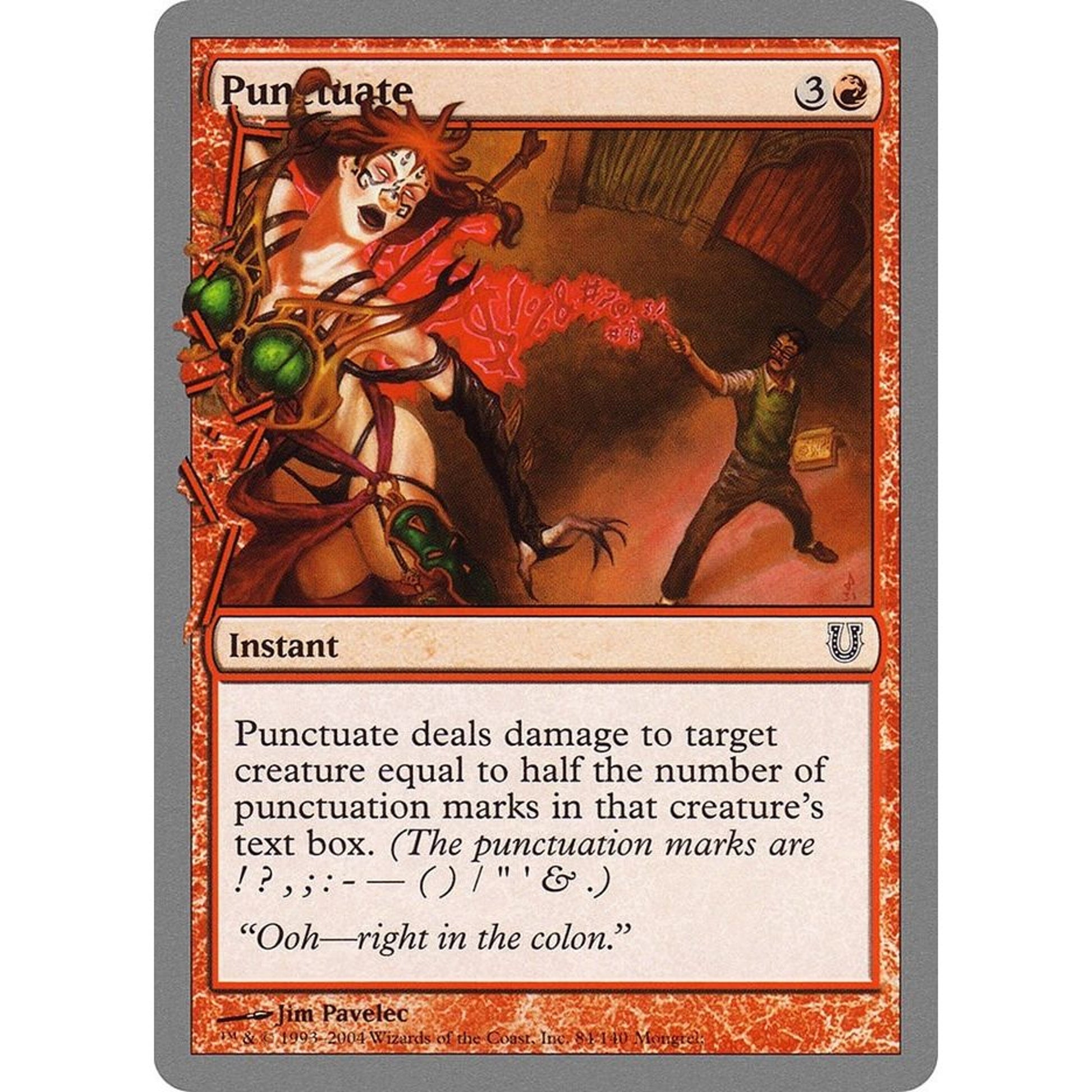Image for Punctuate (84) (UNH) - Magic: The Gathering