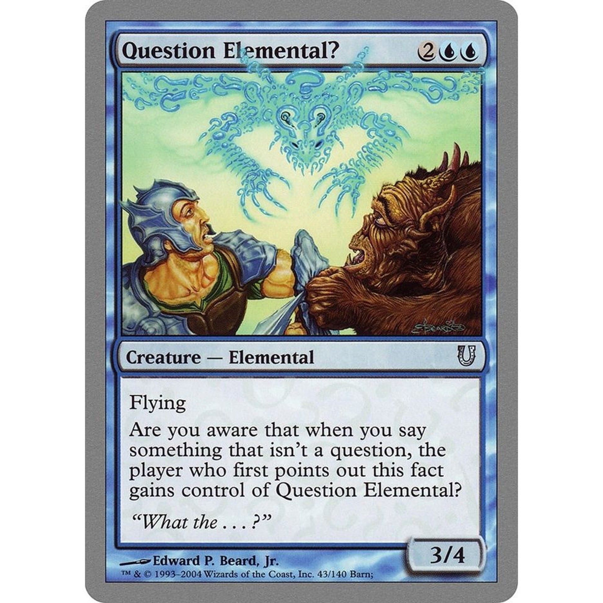 Image for Question Elemental? (43) (UNH) - Magic: The Gathering