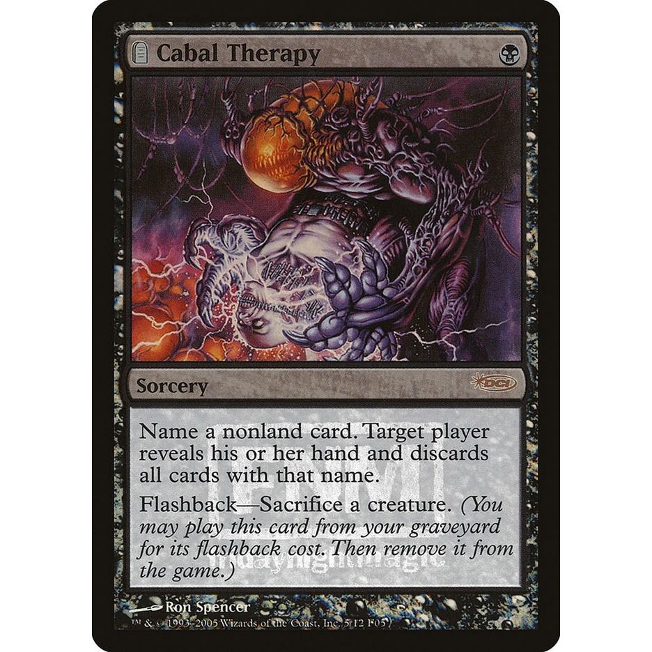 Image for Cabal Therapy (5) (FNM) - Magic: The Gathering