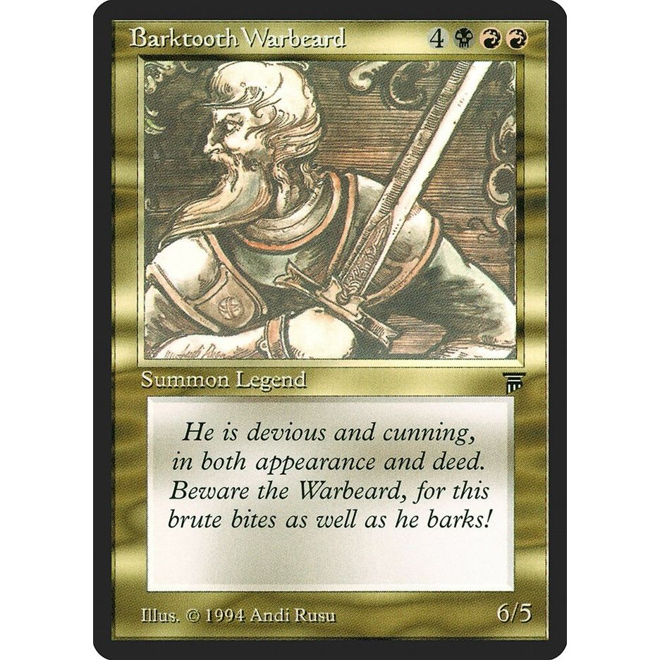 Image for Barktooth Warbeard (LEG) - Magic: The Gathering