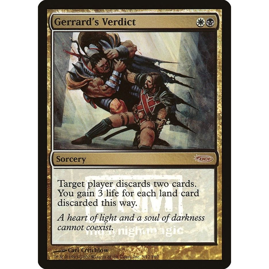 Image for Gerrard's Verdict (3) (FNM) - Magic: The Gathering