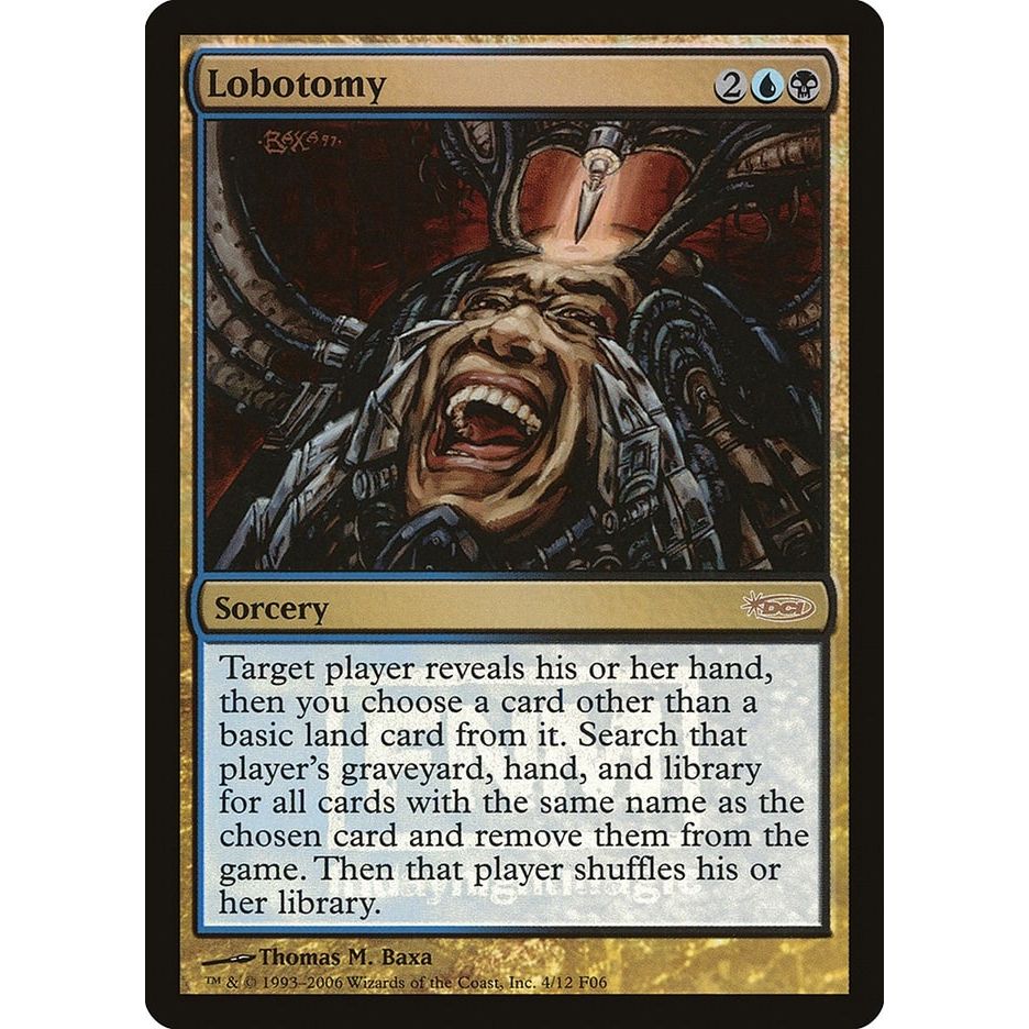 Image for Lobotomy (4) (FNM) - Magic: The Gathering