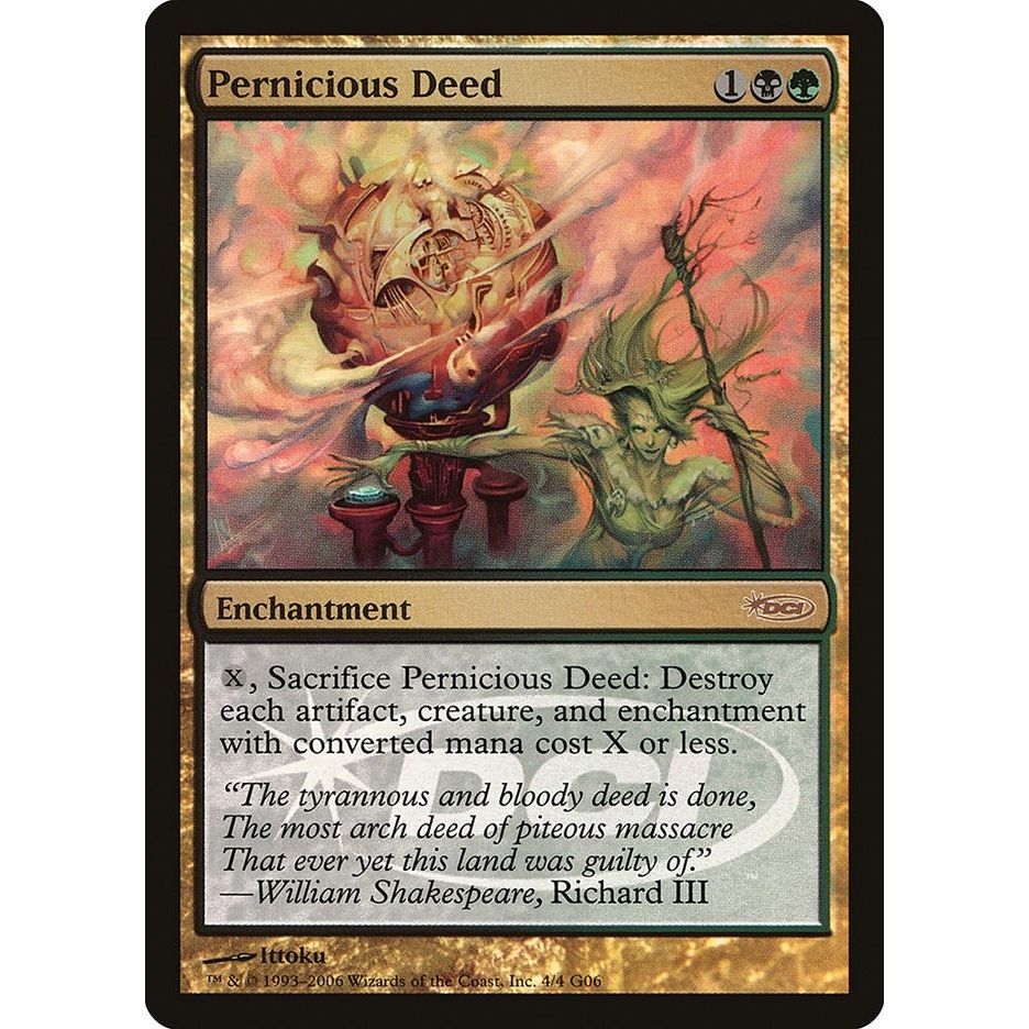 Image for Pernicious Deed (4) (JDG) - Magic: The Gathering