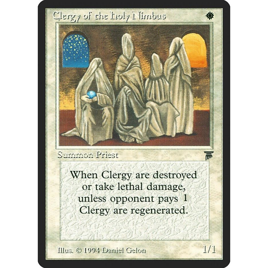Image for Clergy of the Holy Nimbus (LEG) - Magic: The Gathering