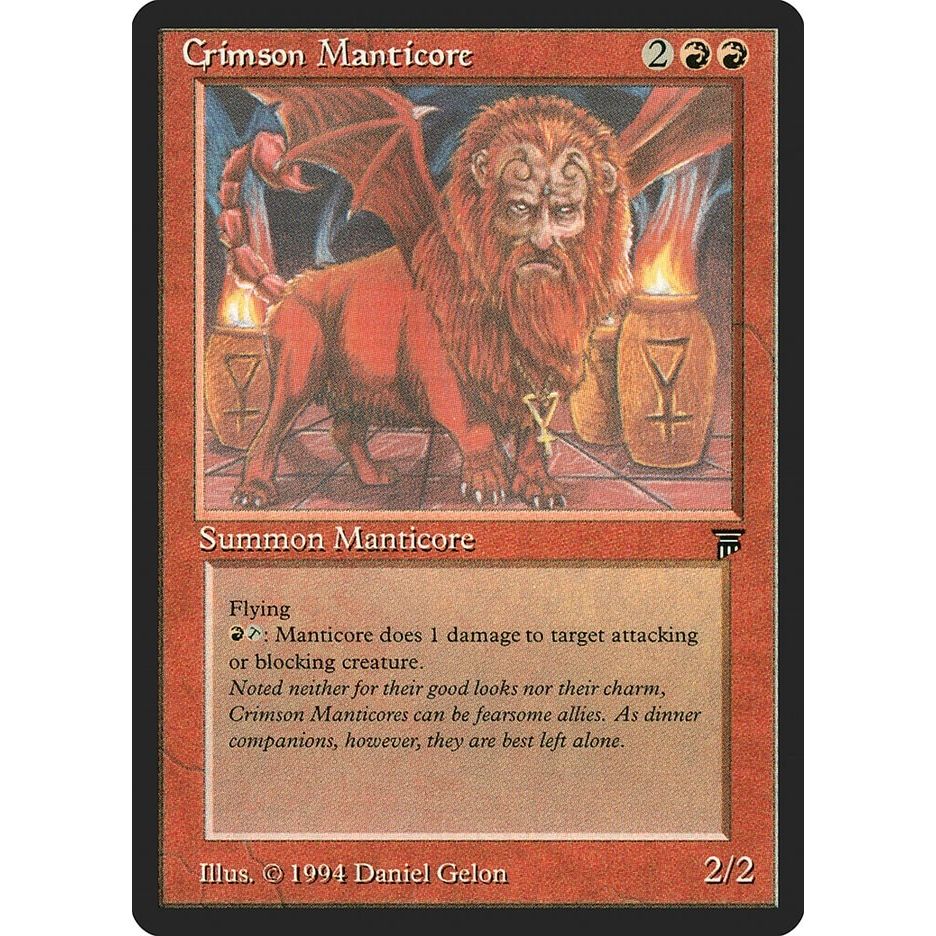 Image for Crimson Manticore (LEG) - Magic: The Gathering