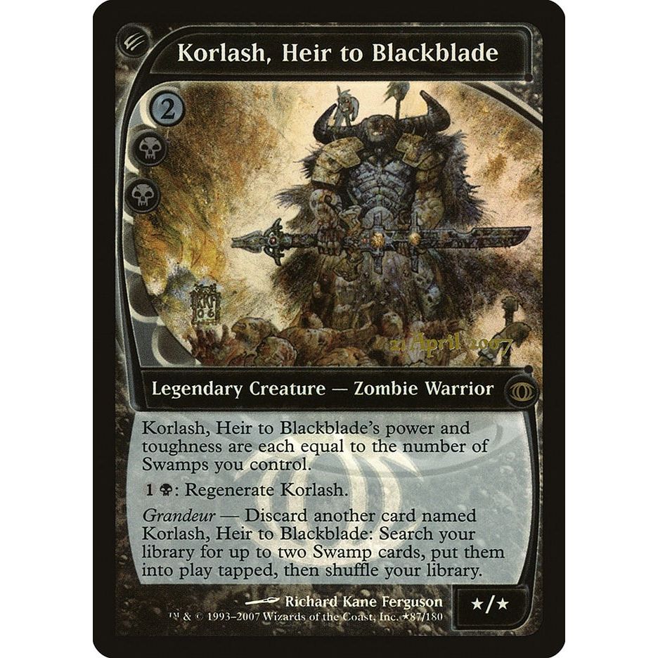 Image for Korlash, Heir to Blackblade (87) (PRE) - Magic: The Gathering