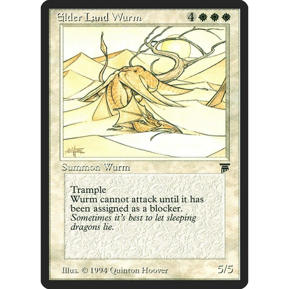 Image for Elder Land Wurm (LEG) - Magic: The Gathering