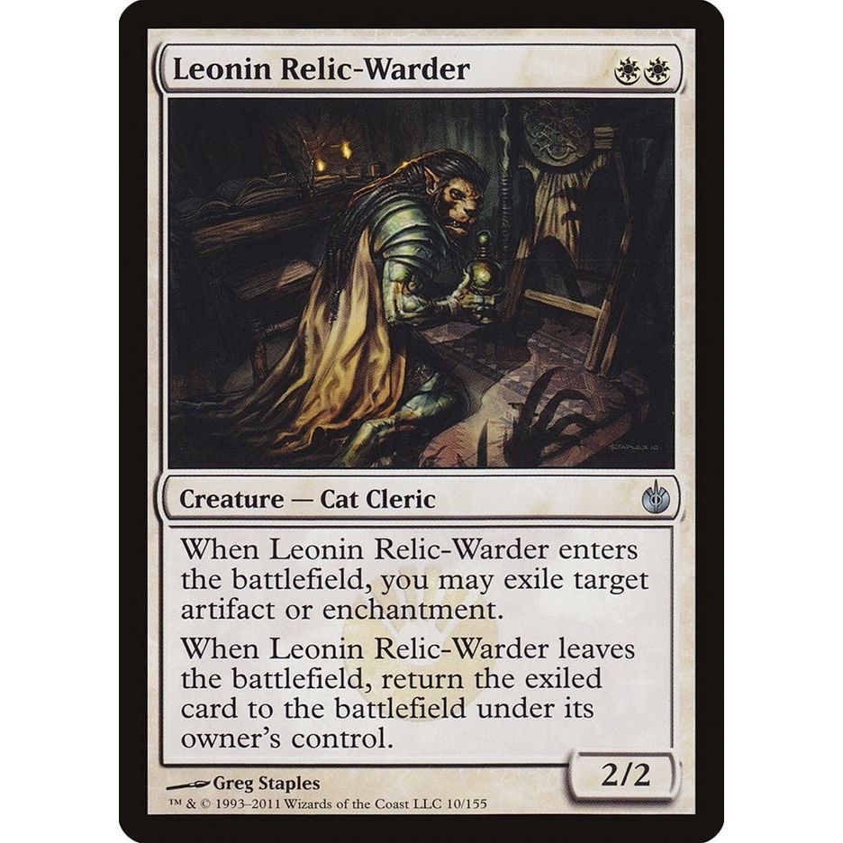 Image for Leonin Relic-Warder (10) (MBS) - Magic: The Gathering