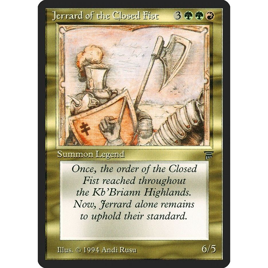 Image for Jerrard of the Closed Fist (LEG) - Magic: The Gathering