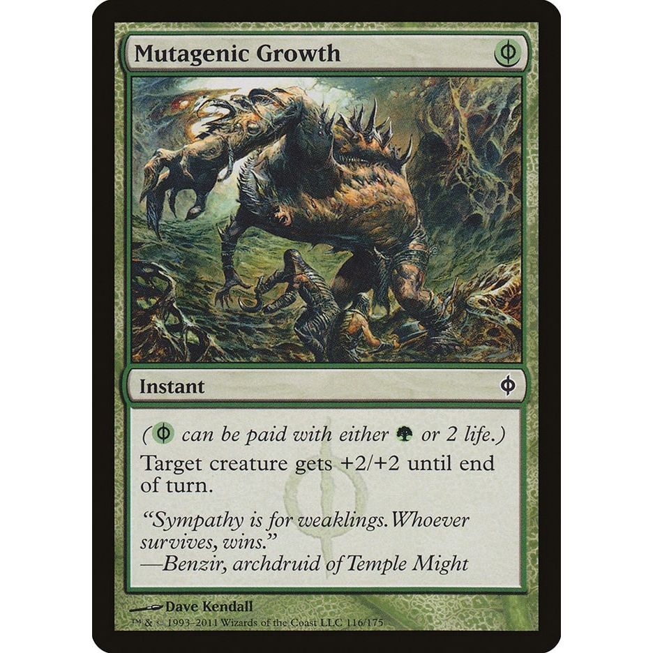 Image for Mutagenic Growth (116) (NPH) - Magic: The Gathering