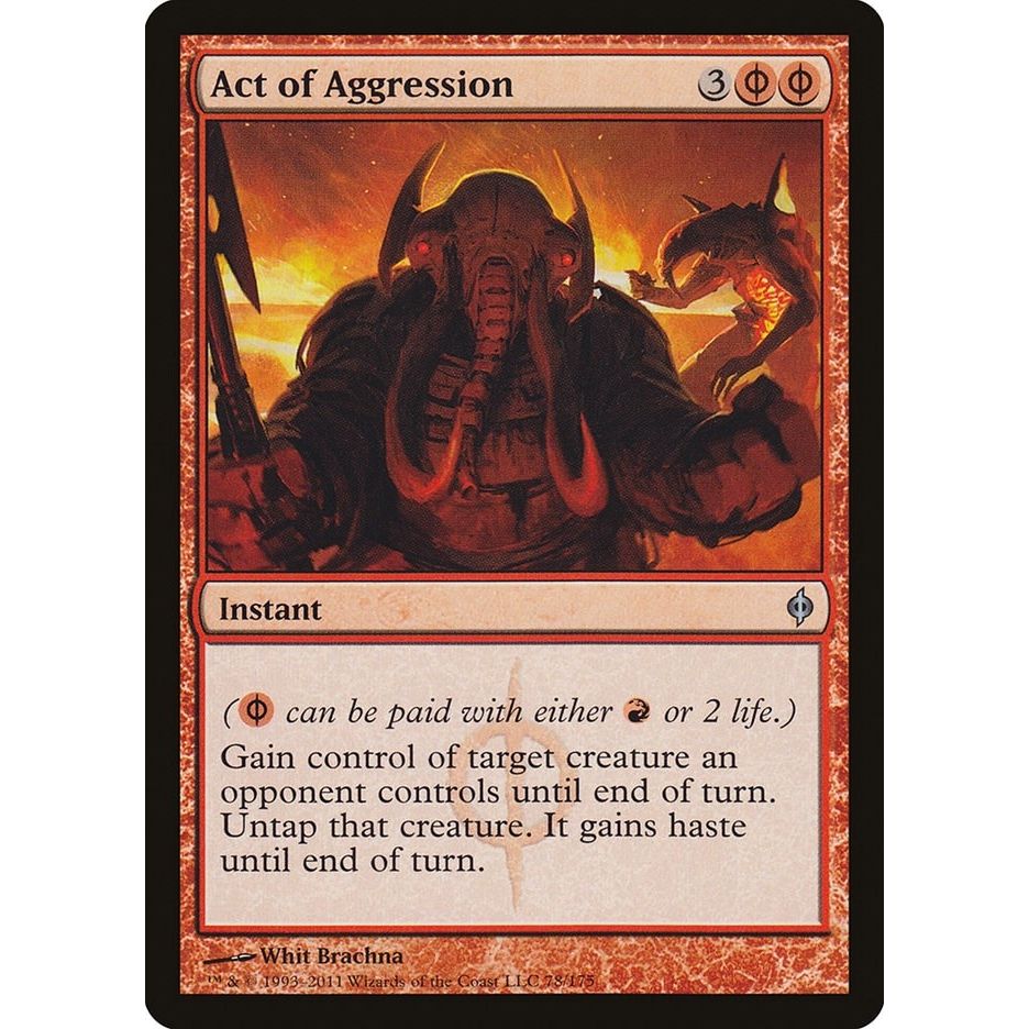 Image for Act of Aggression (78) (NPH) - Magic: The Gathering
