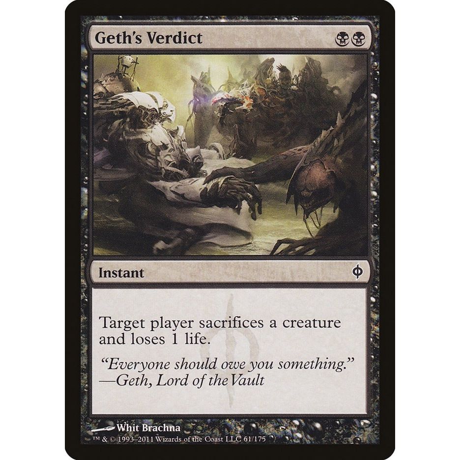 Image for Geth's Verdict (61) (NPH) - Magic: The Gathering