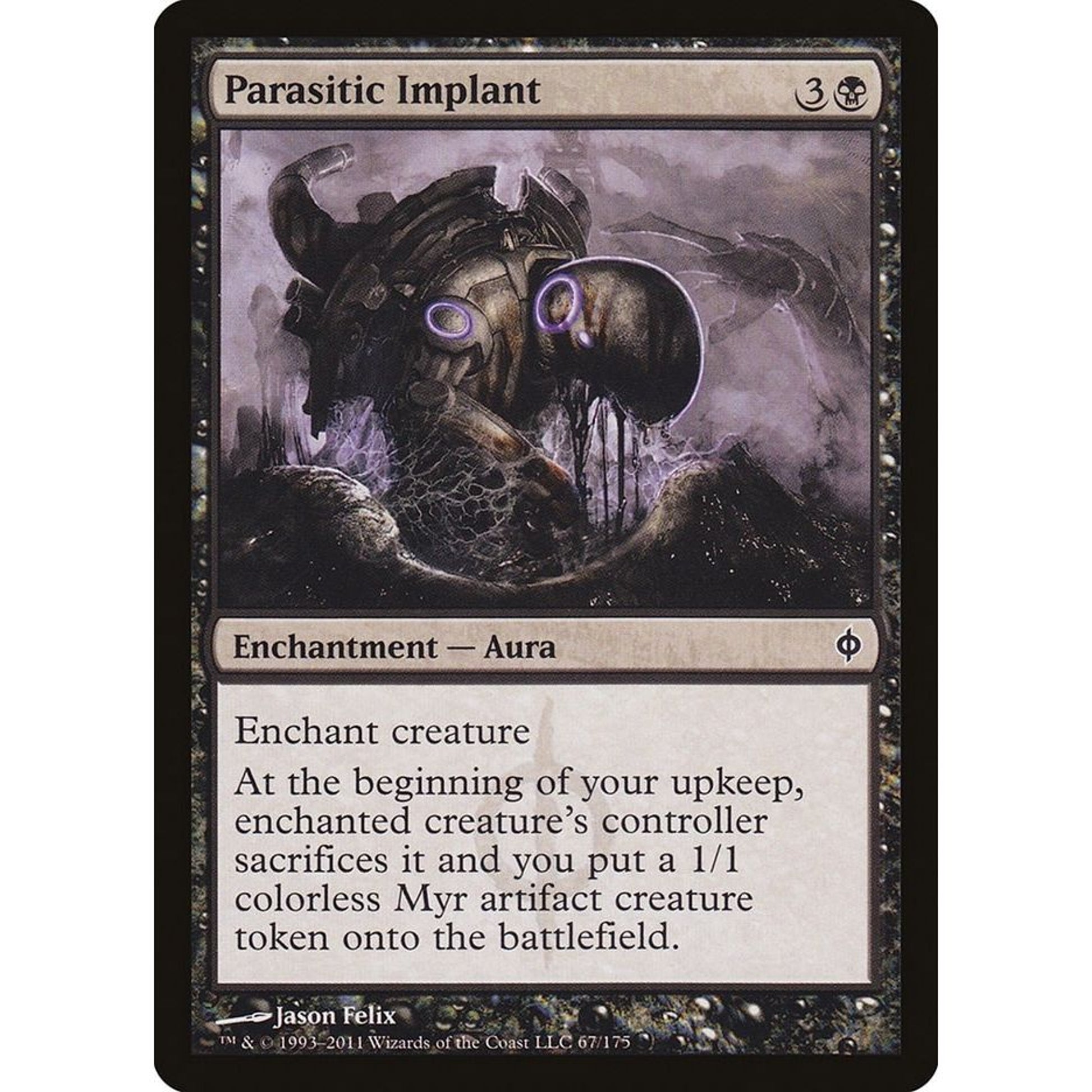 Image for Parasitic Implant (67) (NPH) - Magic: The Gathering