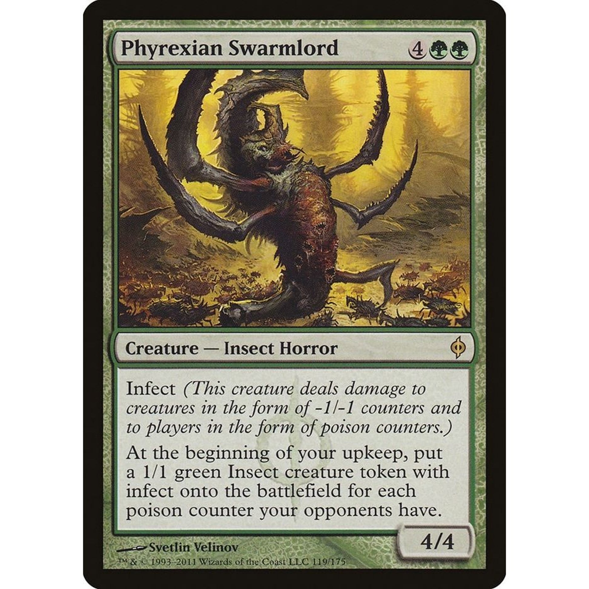 Image for Phyrexian Swarmlord (119) (NPH) - Magic: The Gathering