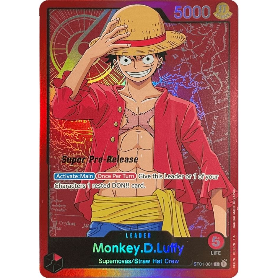 Image for Monkey.D.Luffy (001) (ST01-001) (ST-01 PRE) - One Piece Card Game