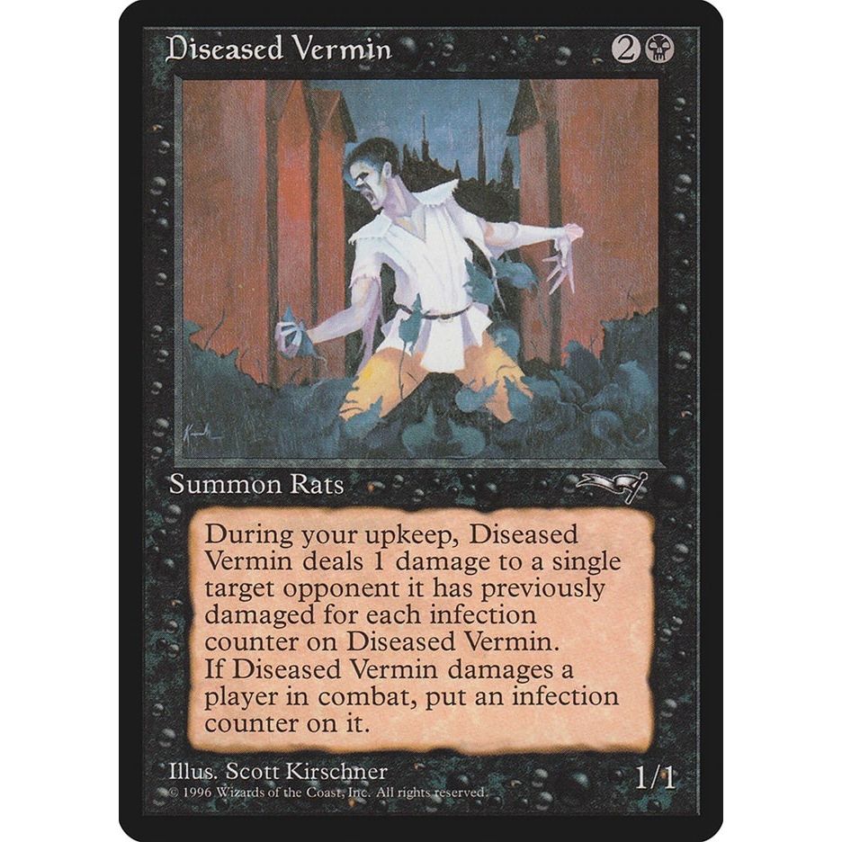 Image for Diseased Vermin (ALL) - Magic: The Gathering
