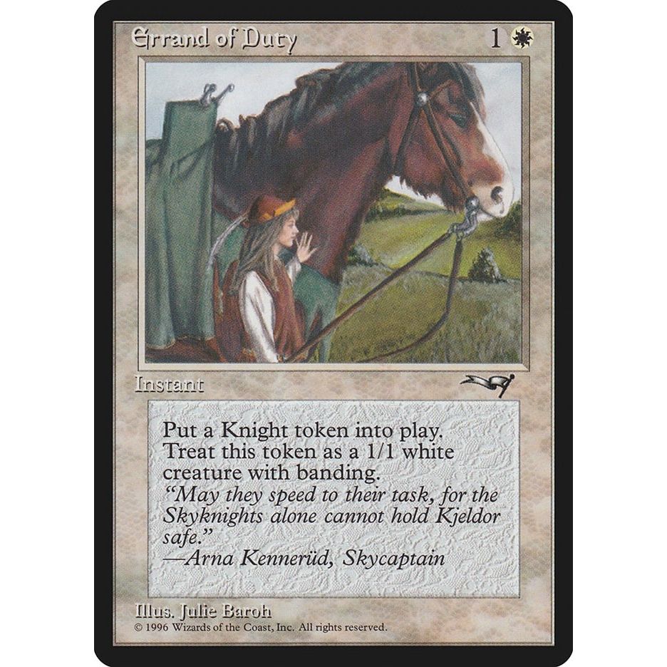 Image for Errand of Duty (128) (ALL) - Magic: The Gathering
