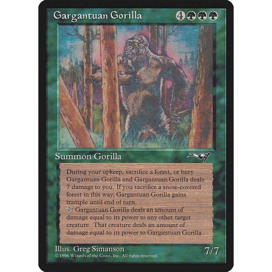 Image for Gargantuan Gorilla (72) (ALL) - Magic: The Gathering