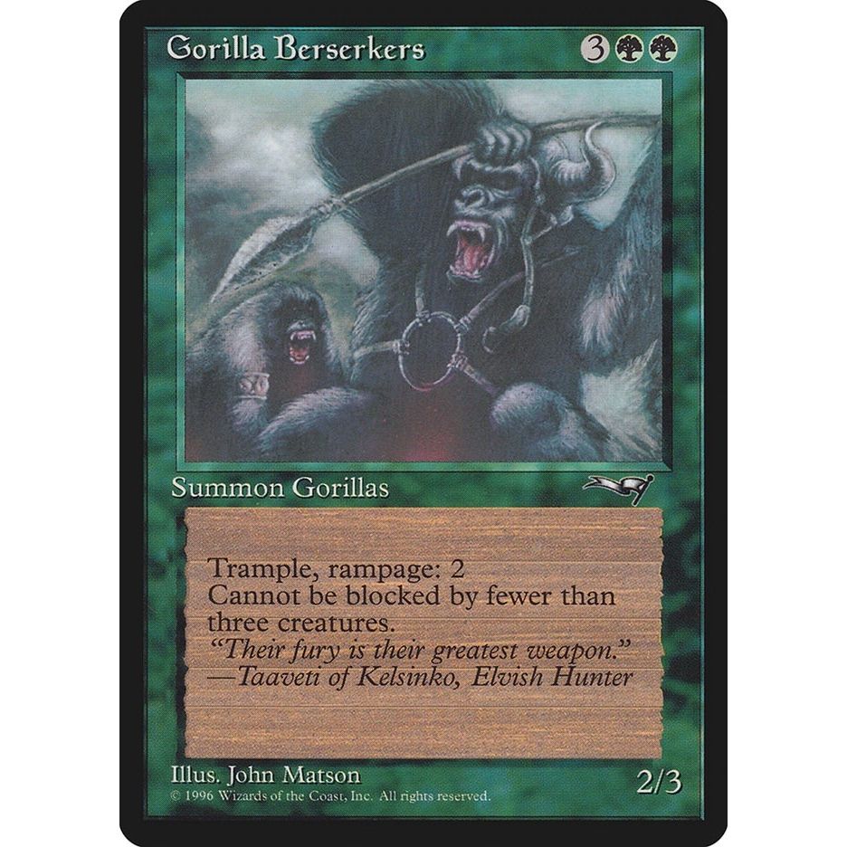 Image for Gorilla Berserkers (76) (ALL) - Magic: The Gathering