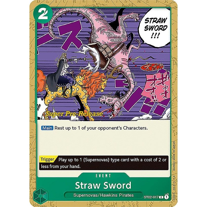 Image for Straw Sword (ST02-017) (ST-02 PRE) - One Piece Card Game