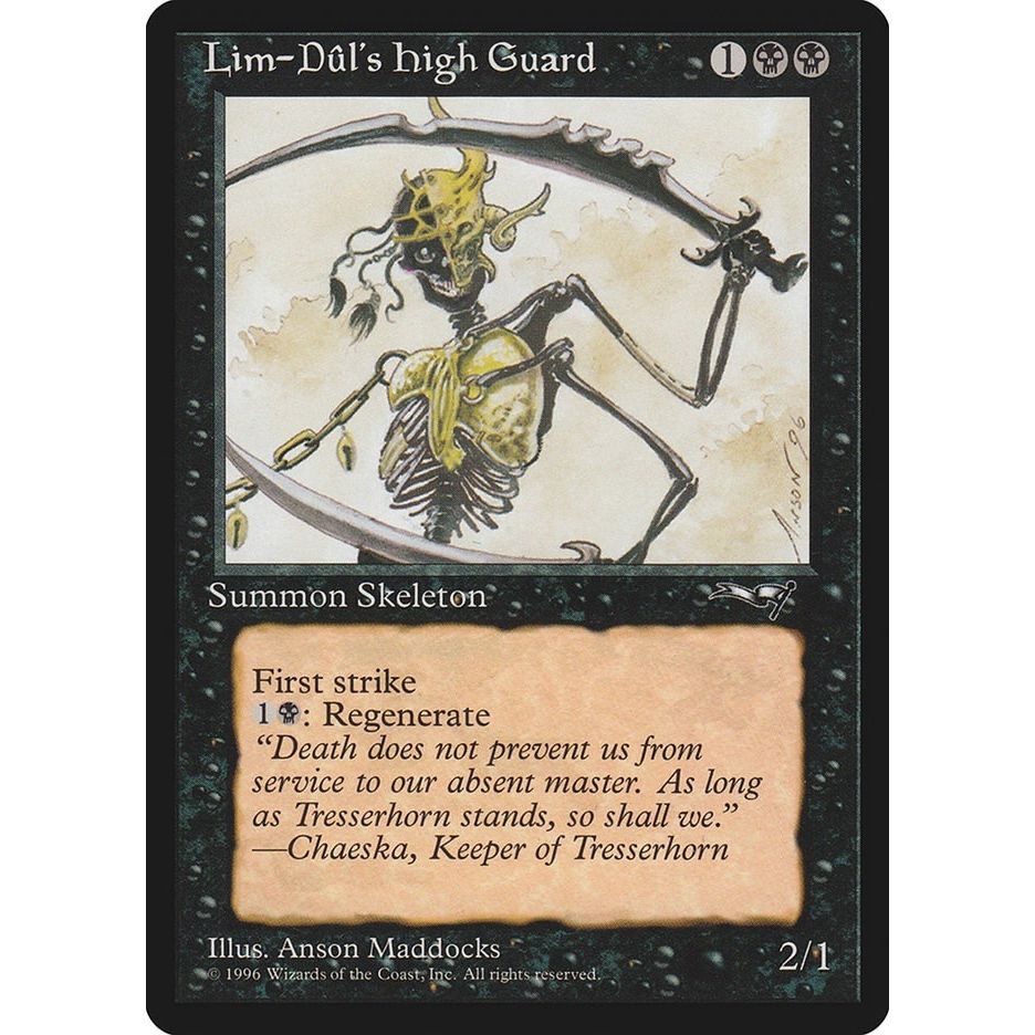 Image for Lim-Dul's High Guard (18) (ALL) - Magic: The Gathering