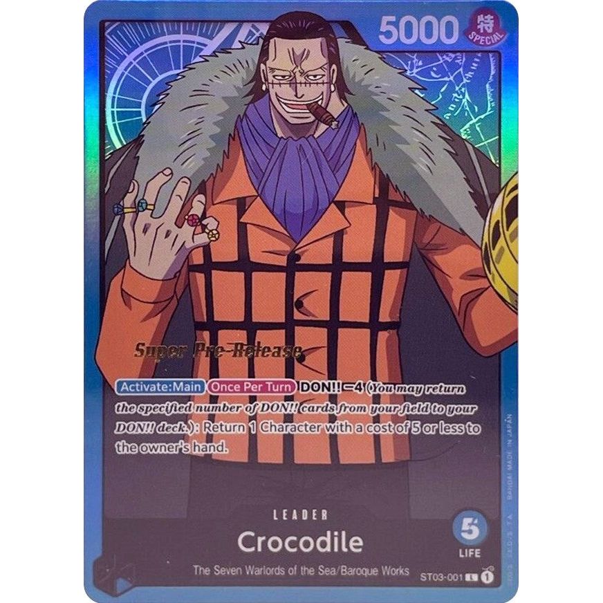 Image for Crocodile (001) (ST03-001) (ST-03 PRE) - One Piece Card Game