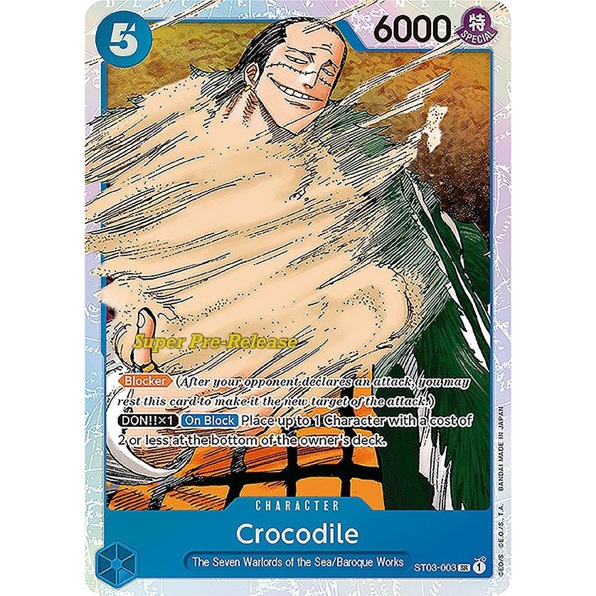 Image for Crocodile (003) (ST03-003) (ST-03 PRE) - One Piece Card Game
