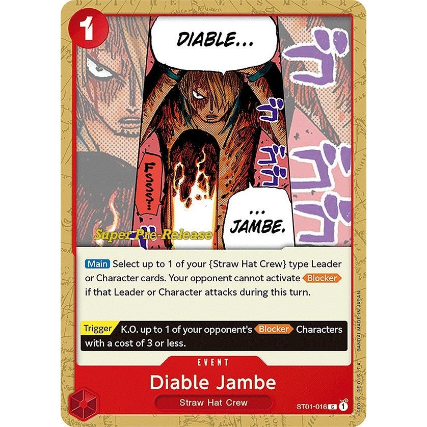 Image for Diable Jambe (ST01-016) (ST-01 PRE) - One Piece Card Game