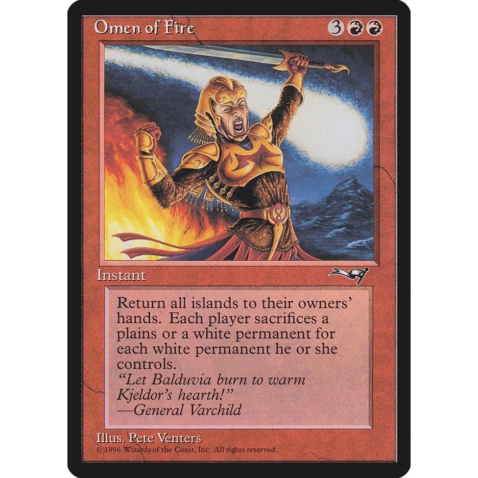 Image for Omen of Fire (ALL) - Magic: The Gathering