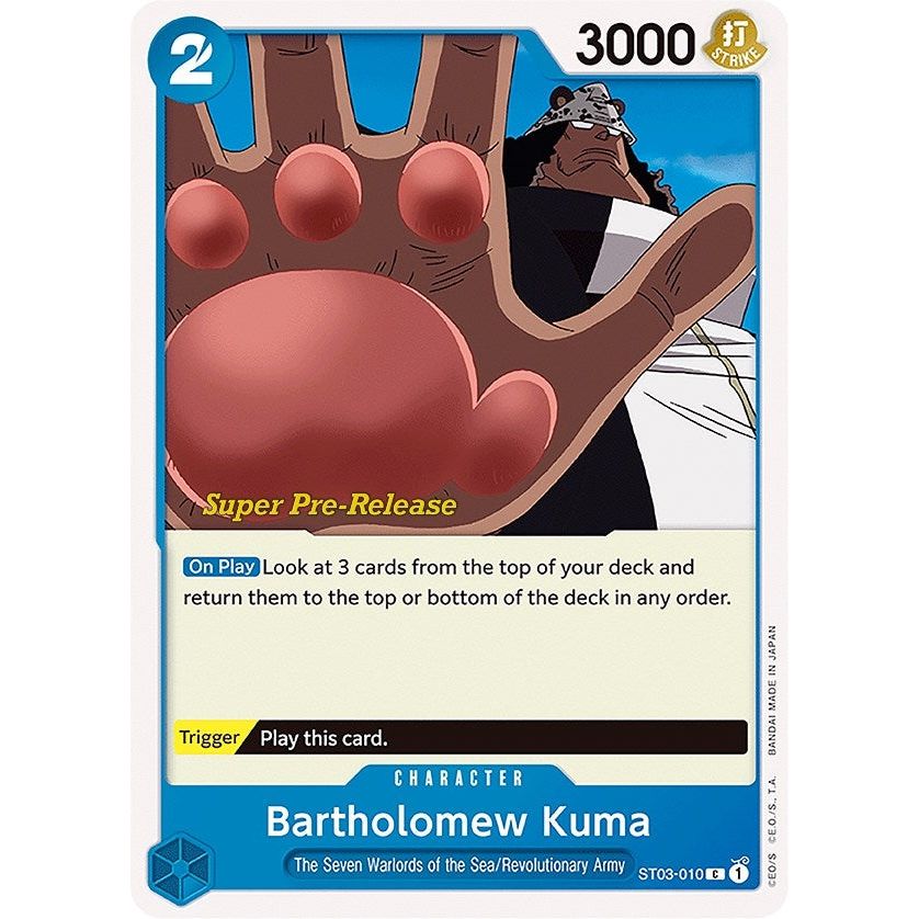 Image for Bartholomew Kuma (ST03-010) (ST-03 PRE) - One Piece Card Game