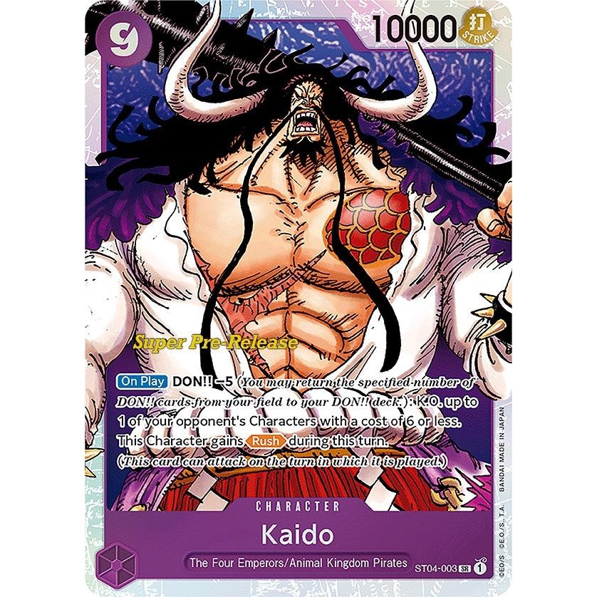 Image for Kaido (003) (ST04-003) (ST-04 PRE) - One Piece Card Game