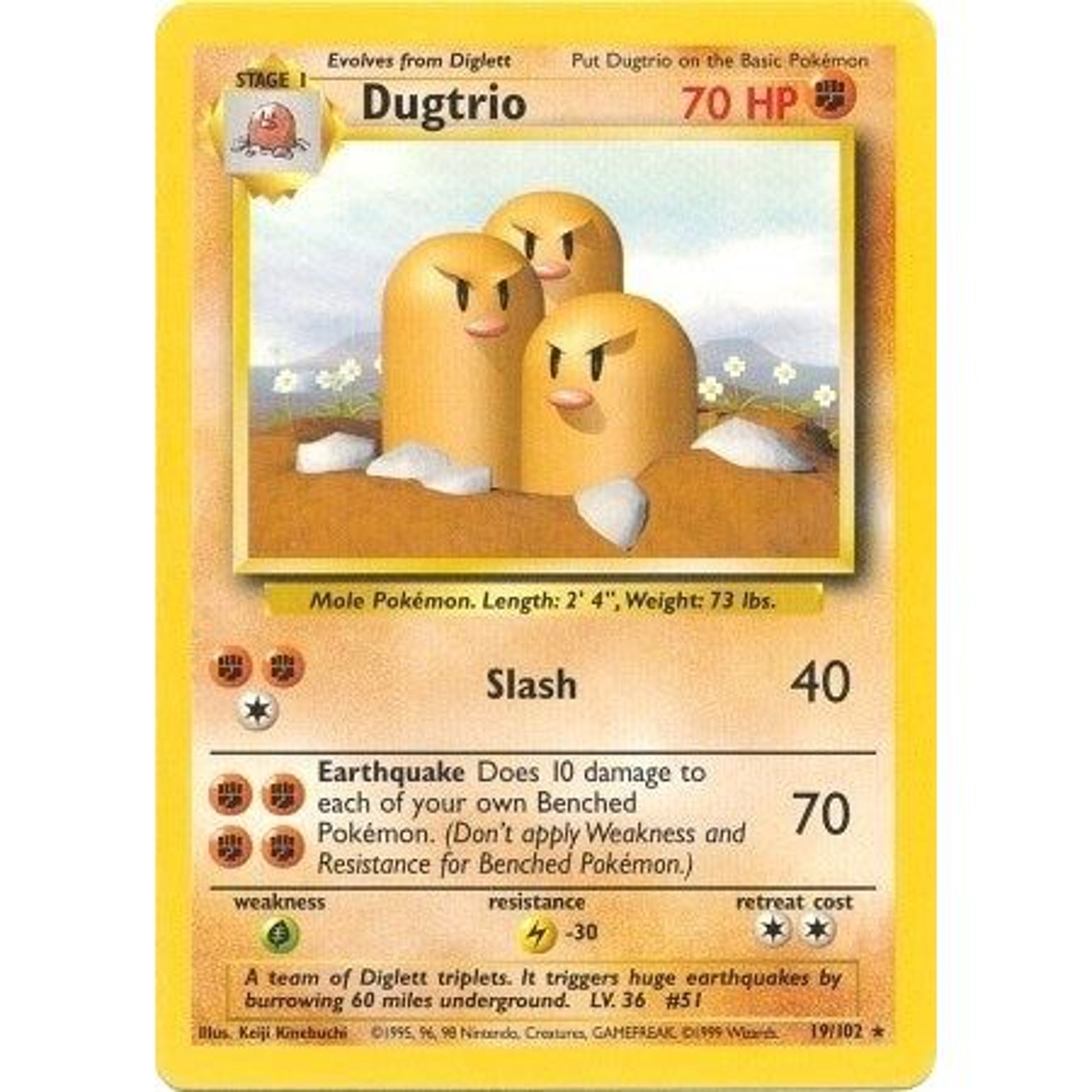 Image for Dugtrio (019/102) (BS) - Pokemon