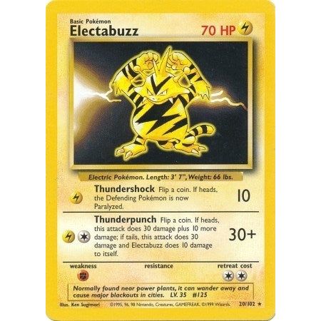 Image for Electabuzz (020/102) (BS) - Pokemon