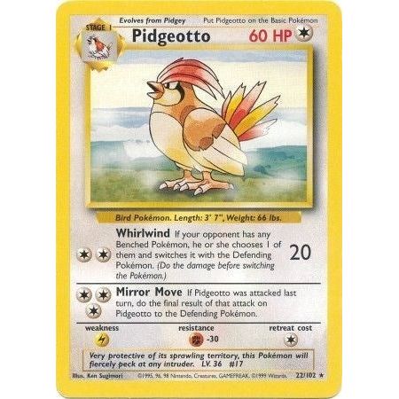 Image for Pidgeotto (022/102) (BS) - Pokemon