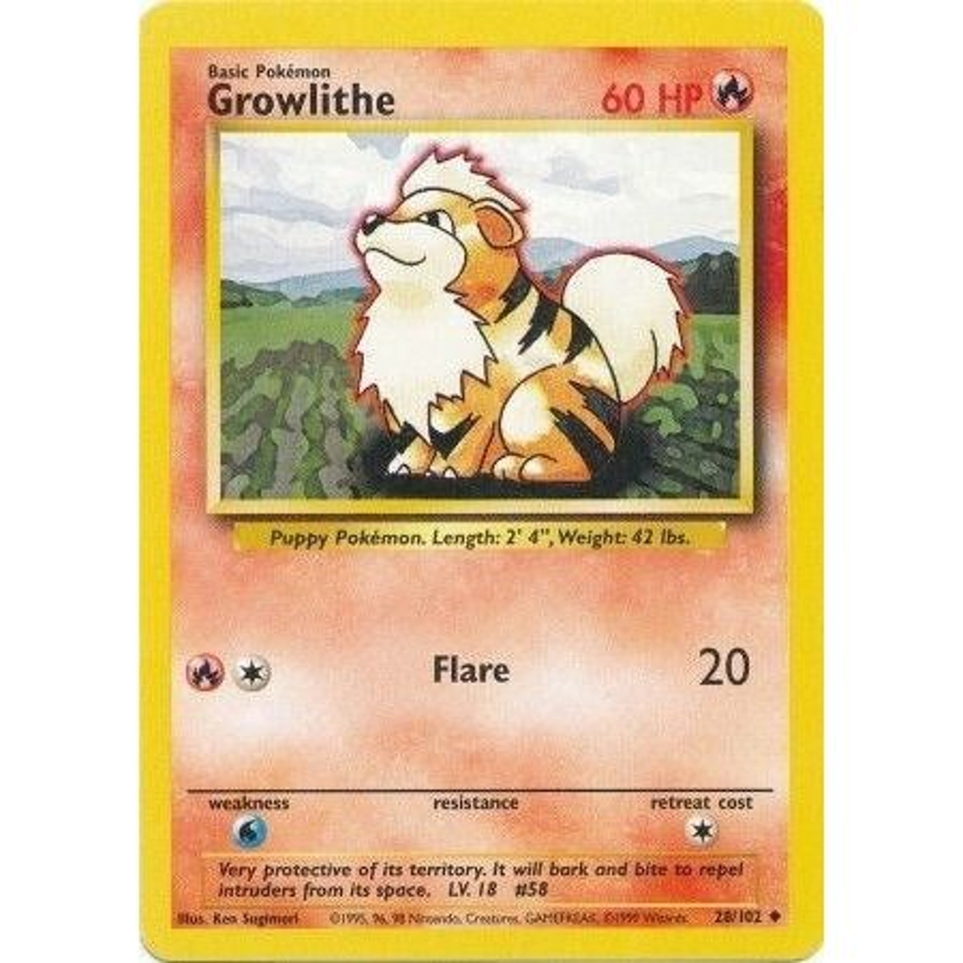 Image for Growlithe (028/102) (BS) - Pokemon