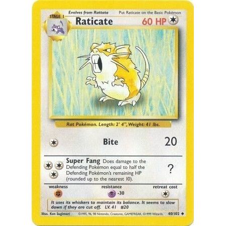 Image for Raticate (040/102) (BS) - Pokemon