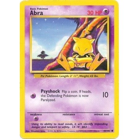 Image for Abra (043/102) (BS) - Pokemon