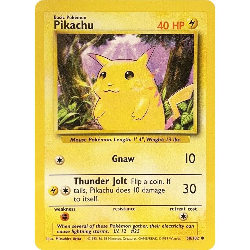Image for Pikachu (058/102) (BS) - Pokemon