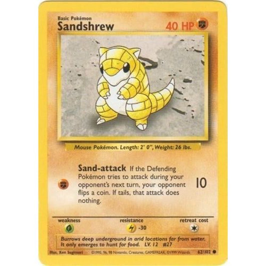 Image for Sandshrew (062/102) (BS) - Pokemon