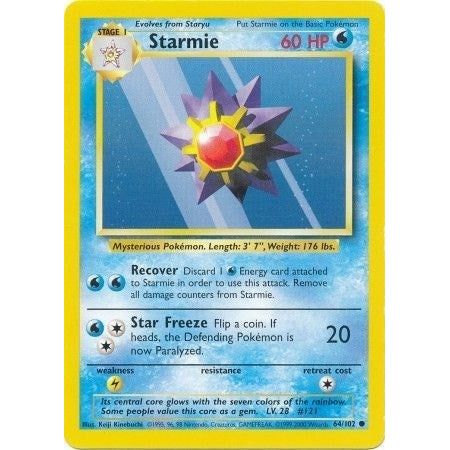 Image for Starmie (064/102) (BS) - Pokemon