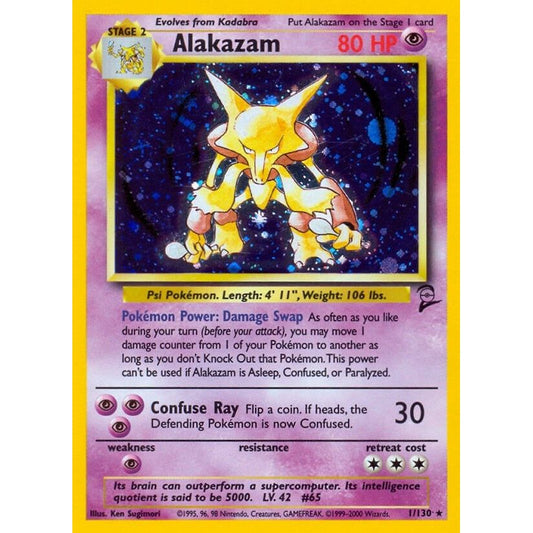 Image for Alakazam (001/130) (BS2) - Pokemon