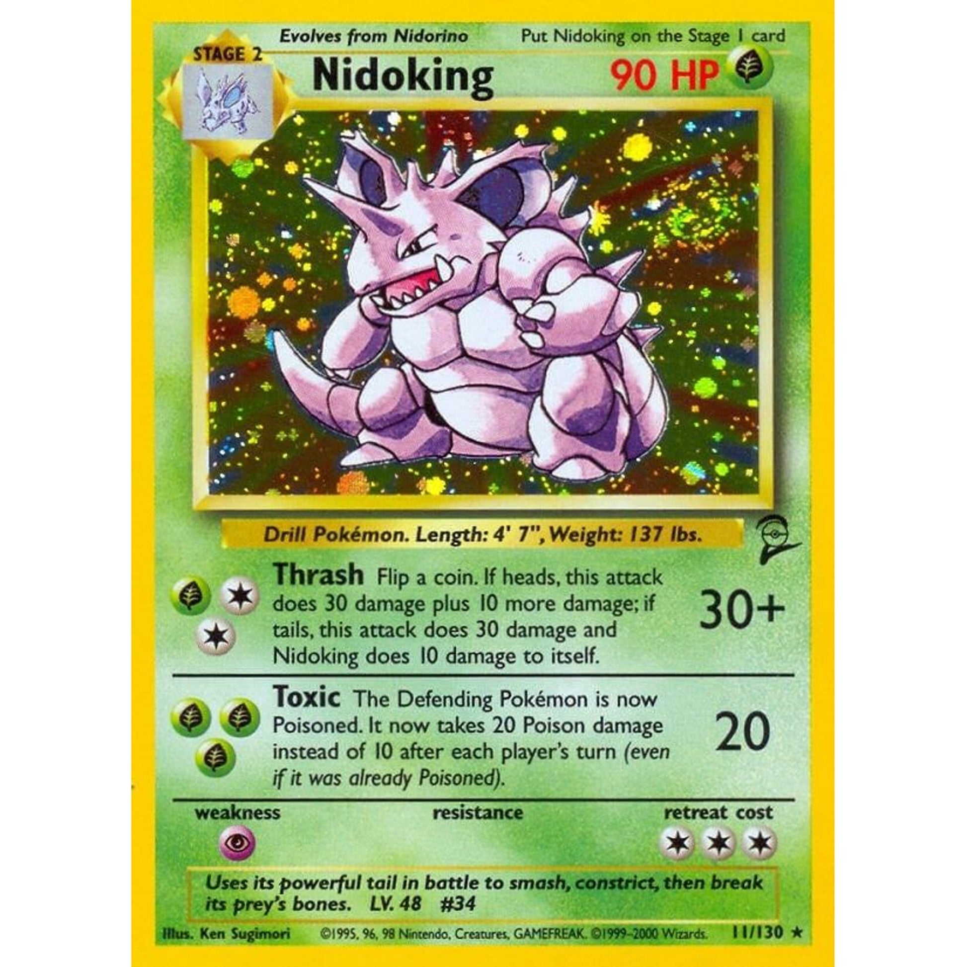 Image for Nidoking (011/130) (BS2) - Pokemon