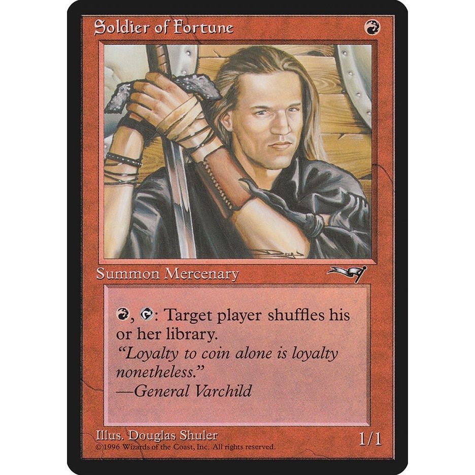 Image for Soldier of Fortune (ALL) - Magic: The Gathering