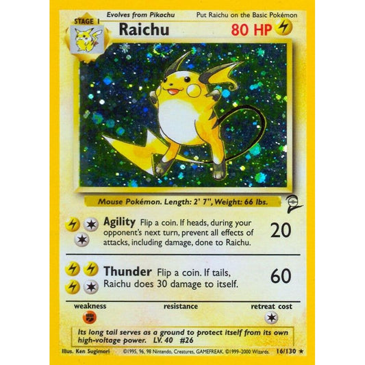 Image for Raichu (016/130) (BS2) - Pokemon