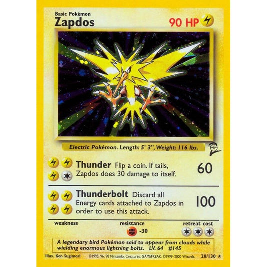 Image for Zapdos (020/130) (BS2) - Pokemon